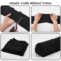 Polyester Ribbed Elastic Fabric for Collar&nbsp;DIY-WH0698-094B