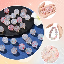 20Pcs 4 Colors Transparent Food Grade Eco-Friendly Silicone Beads&nbsp;SIL-YW0003-64