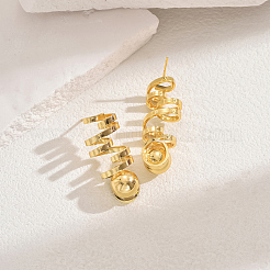 Stainless Steel Dangle Stud Earrings&nbsp;DP0671-2