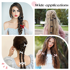 Bowknot Polyester Alligator Hair Clips&nbsp;AJEW-CP0008-35B