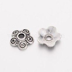 Tibetan Style Alloy Bead Caps&nbsp;LS-EA478Y
