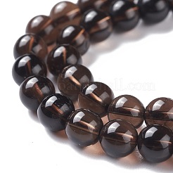 Natural Smoky Quartz Beads Strands&nbsp;G-C076-6mm-4