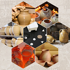 Aluminum Oxide Porcelain Burning Kiln Support Bases&nbsp;AJEW-CP0011-21