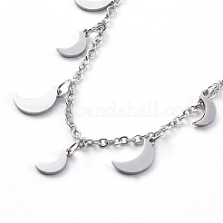 Non-Tarnish 304 Stainless Steel Pendant Bib Necklaces&nbsp;NJEW-G334-05P