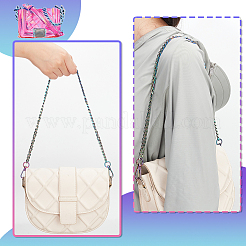 2Pcs Zinc Alloy Curb Chain Bag Handles&nbsp;FIND-PH0009-82A