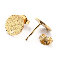 Ion Plating(IP) 304 Stainless Steel Stud Earring Findings&nbsp;STAS-O144-01B-G