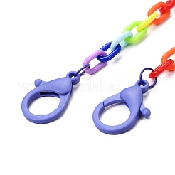 (Jewelry Parties Factory Sale)Personalized Acrylic Cable Chain Necklaces&nbsp;NJEW-JN02899-01