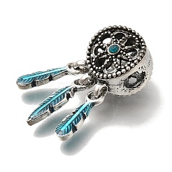 Rack Plating Alloy Enamel European Dangle Charms&nbsp;FIND-H005-37AS