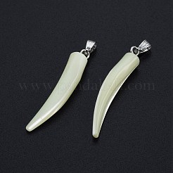 Natural Trochid Shell/Trochus Shell Pendants&nbsp;SSHEL-G024-04A