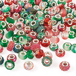 120Pcs 12 Styles Transparent Resin European Beads&nbsp;RPDL-TA0001-10