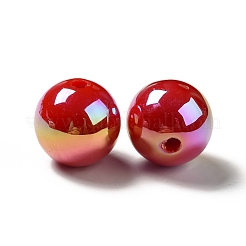 UV Plating Rainbow Iridescent Acrylic Beads&nbsp;PACR-D070-01J