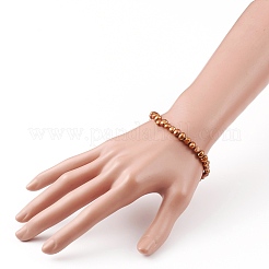 Dyed Natural Cultured Freshwater Pearl Beads Stretch Bracelets&nbsp;BJEW-JB05892