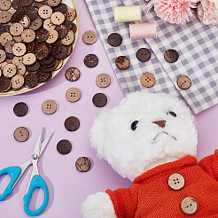 160Pcs 2 Styles Coconut Buttons&nbsp;BUTT-HY0001-22A
