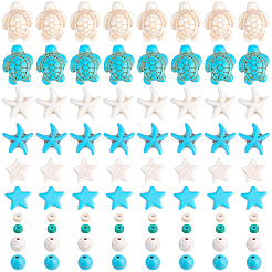 280Pcs 10 Styles Dyed Synthetic Turquoise & Howlite Beads&nbsp;G-SC0003-83