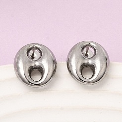 6 Pairs 304 Stainless Steel Stud Earrings&nbsp;EJEW-P340-02P