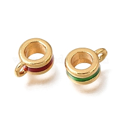 Brass Enamel Tube Bails&nbsp;KK-G605-02G