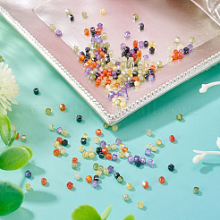 240Pcs 6 Colors Cubic Zirconia Bead&nbsp;ZIRC-TA0001-27
