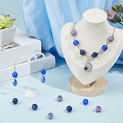 15Pcs 3 Colors Handmade Lampwork Beads&nbsp;LAMP-SC0001-80