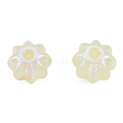 Rainbow Iridescent Plating Acrylic Beads&nbsp;OACR-N010-074