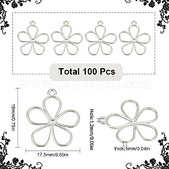 100Pcs Tibetan Style Alloy Pendants&nbsp;FIND-SC0009-48S