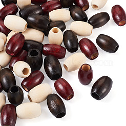60Pcs 3 Colors Wooden Beads&nbsp;WOOD-CD0001-12