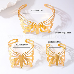 Hollow Out Butterfly Alloy Cuff Choker & Armlet & Cuff Bangles Sets foR Women&nbsp;FS-WG417DC-03