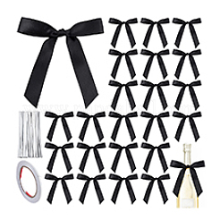 50Pcs Polyester Bowknots&nbsp;FEPA-PH0001-02B