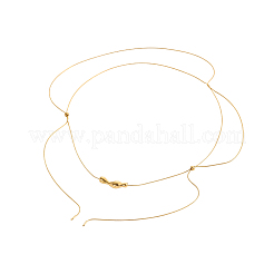 304 Stainless Steel Double Layer Necklaces&nbsp;NJEW-OY002-57G