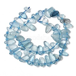 Natural Aquamarine Beads Strands&nbsp;G-P604-A23-01