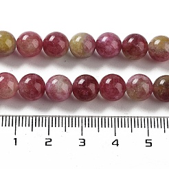Natural Jade Imitation Watermelon Tourmaline Beads Strands&nbsp;X-G-NH0006-A01-02-1