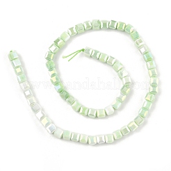 Electroplate Opaque Glass Beads Strands&nbsp;EGLA-U004-02E