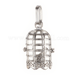 Brass Cage Pendants&nbsp;X-KK-K163-20P-NR