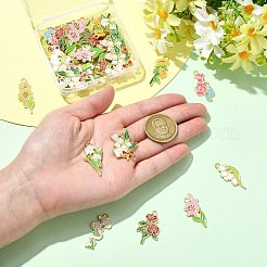 45Pcs 9 Styles Alloy Enamel Pendants&nbsp;ENAM-CJ0007-24