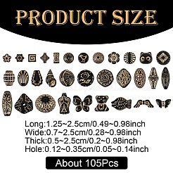 150G Opaque Acrylic Beads&nbsp;MACR-YW0004-22