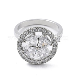 Rotatable Open Cuff Rings for Women&nbsp;RJEW-S402-07P