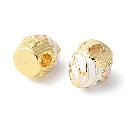 Cake Rack Plating Brass Enamel Beads&nbsp;KK-G512-02G-03
