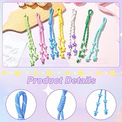 7Pcs 7 Colors Polyester Pendant Decoration&nbsp;HJEW-CJ0001-24