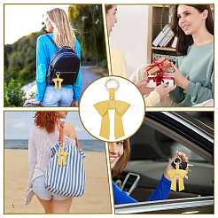 PU Leather Keychains&nbsp;KEYC-WH0029-129A