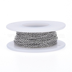 Tarnish Resistant 304 Stainless Steel Cable Chains&nbsp;CHS-F007-01P-A