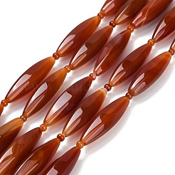 Natural Red Agate Beads Strands&nbsp;G-B178-D01-01