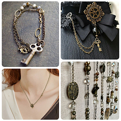 DIY Iron Chains Necklaces Making Kits&nbsp;DIY-SC0029-14D