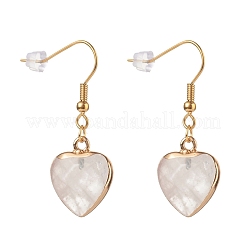 Mixed Natural Gemstone Heart Dangle Earrings & Pendant Necklaces Jewelry Sets&nbsp;SJEW-JS01195