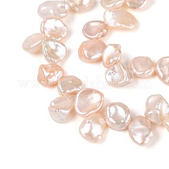 Natural Baroque Keshi Pearl Beads Strands&nbsp;PEAR-S022-03C