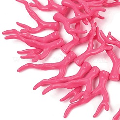 Opaque Acrylic Imitation Coral Beads Strands&nbsp;SACR-P033-02A-07