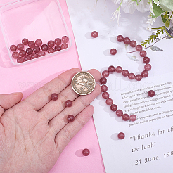 1 Strand Natural Dyed Strawberry Quartz Beads Strands&nbsp;G-ME0001-33