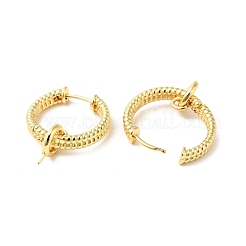 Brass Ring Hoop Earring Findings&nbsp;KK-G434-03G