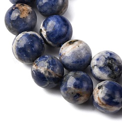 Natural Sodalite Beads Strands&nbsp;G-R015-B01-10mm
