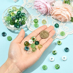 90Pcs 9 Colors Glass European Beads&nbsp;GLAA-YW0005-68