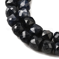 Natural Black Sapphire Beads Strands&nbsp;G-G259-C02-4x4mm