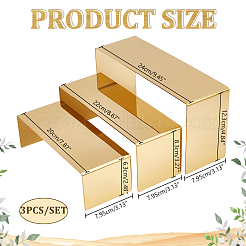 201 Stainless Steel Display Riser Stand Sets&nbsp;ODIS-WH0004-17G